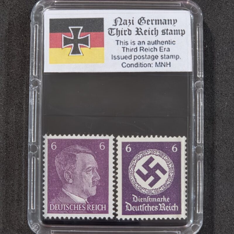 20261005_151251 WWII WW2 Nazi German Third Reich German Adolf Hitler + NSDAP Swastika Stamp 6pf