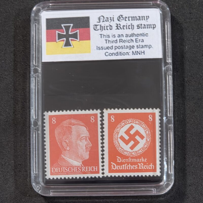 20261005_151413 WWII WW2 Nazi German Third Reich German Adolf Hitler + NSDAP Swastika Stamp 8pf