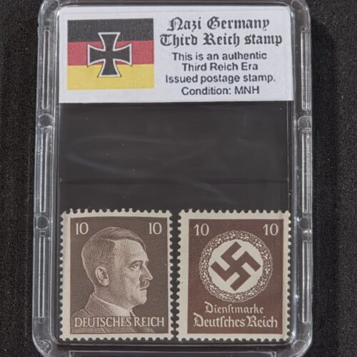 WWII WW2 Nazi German Third Reich German Adolf Hitler + NSDAP Swastika Stamp 10pf