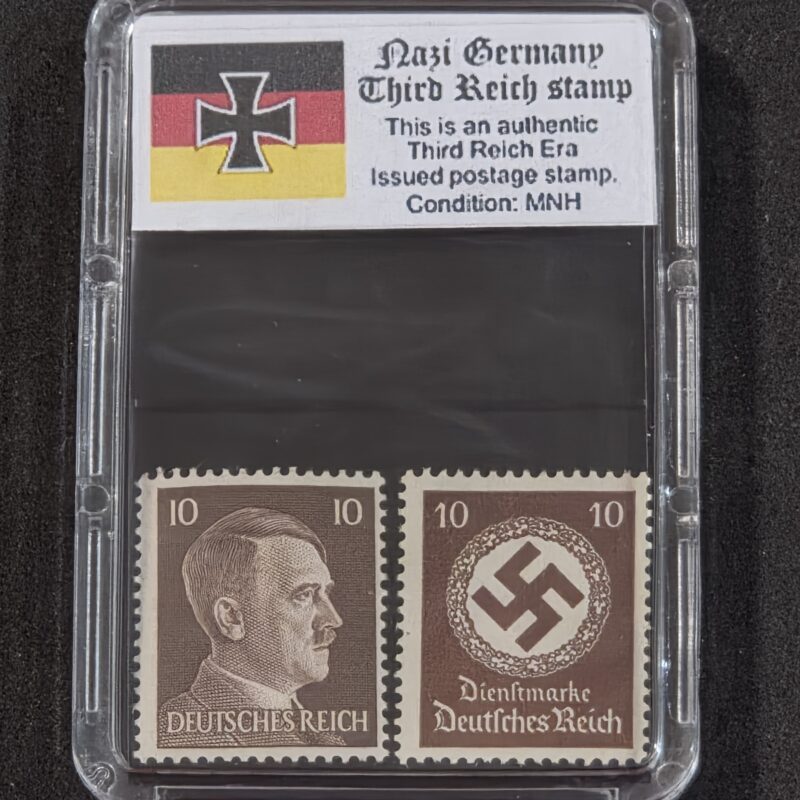 20261005_151505 WWII WW2 Nazi German Third Reich German Adolf Hitler + NSDAP Swastika Stamp 10pf