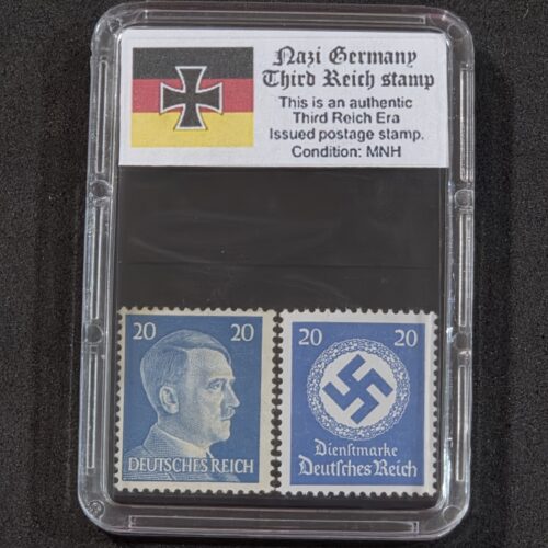 WWII WW2 Nazi German Third Reich German Adolf Hitler + NSDAP Swastika Stamp 20pf