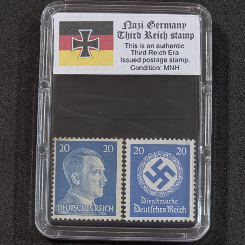 20261005_151604 WWII WW2 Nazi German Third Reich German Adolf Hitler + NSDAP Swastika Stamp 20pf