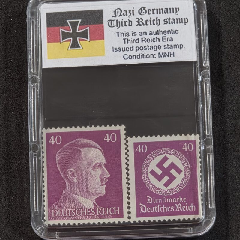 20261005_151747 WWII WW2 Nazi German Third Reich German Adolf Hitler + NSDAP Swastika Stamp 40pf