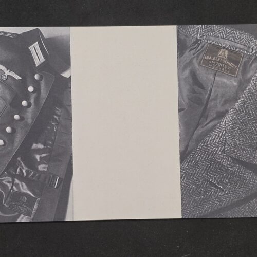 WW2 German Tailor Advertising Card Postcard Military Uniform Schmidt Munich