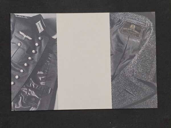 WW2 German Tailor Advertising Card Postcard Military Uniform Schmidt Munich