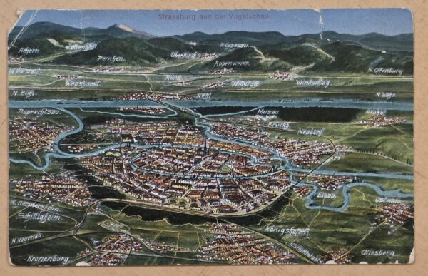 20261006_144139 WWI Imperial German Reich Soldiers Military Feldpost Postcard 1917 Strassburg Strasbourg