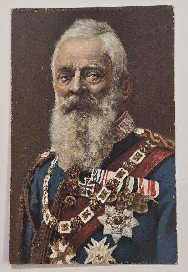 German 1911 Prince Regent Luitpold Bavaria 90th Birthday Munich School Postcard