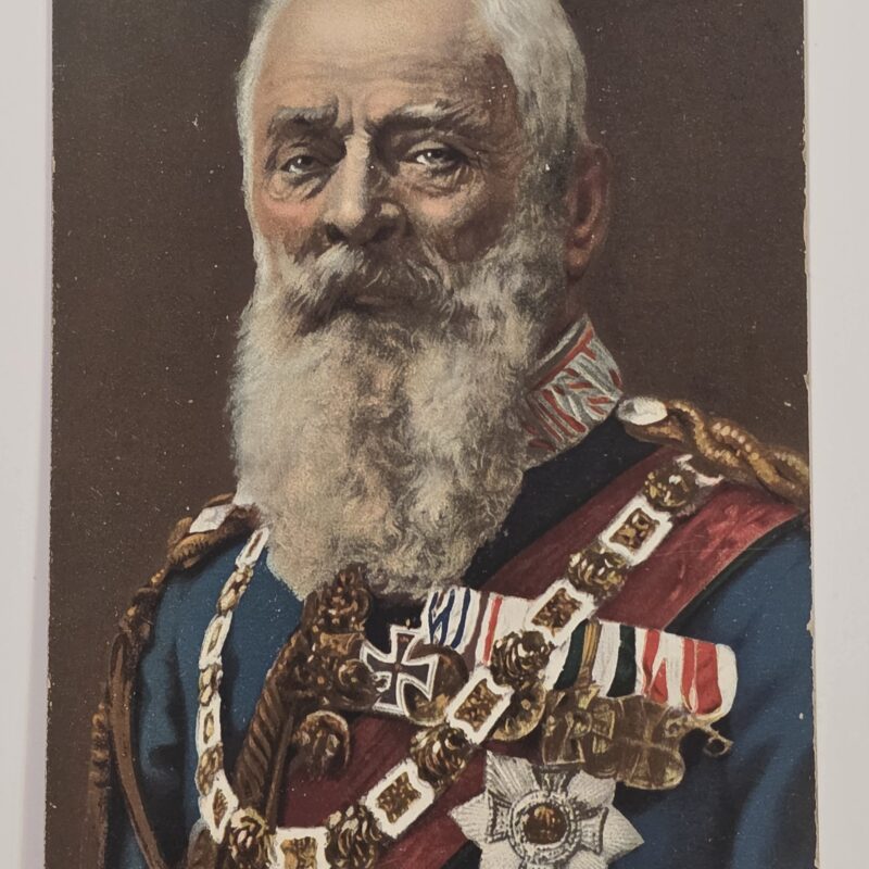 German 1911 Prince Regent Luitpold Bavaria 90th Birthday Munich School Postcard