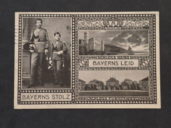 20261006_145357 1911 King Ludwig II Bavaria Otto Schloss Berg Memorial Postcard German Bavarian