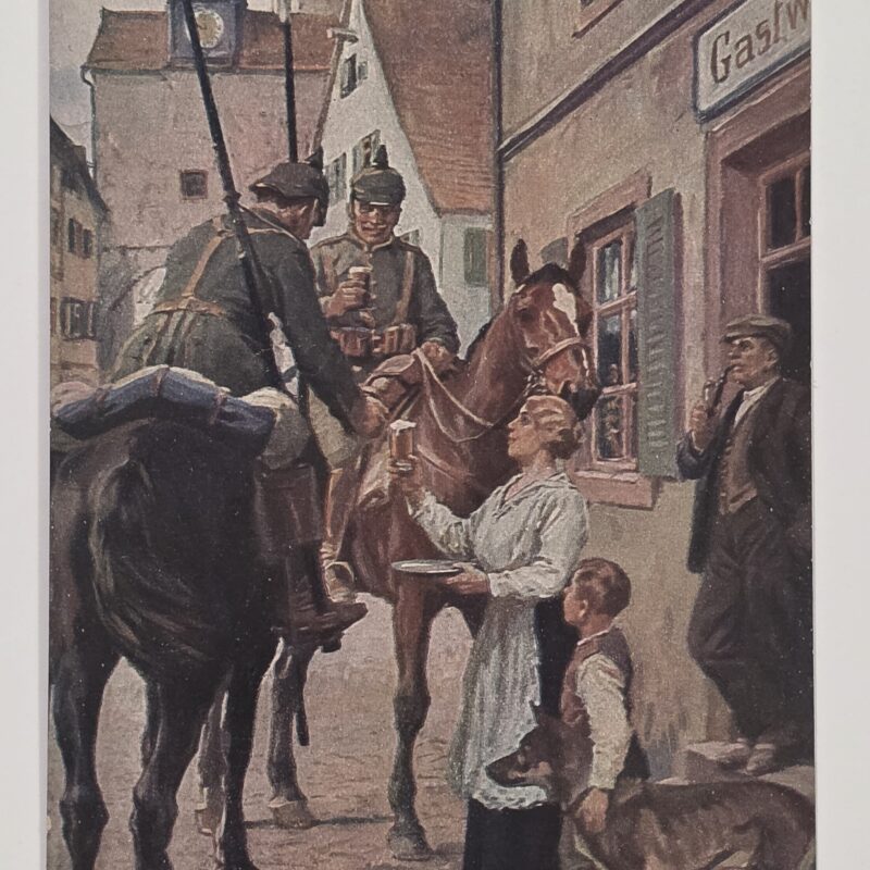 20261006_145508 WWI 1916 Imperial German Soldiers Red Cross Feldpost Postcard Bavarian Landsturm