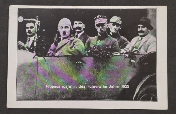 20261006_145619 RARE Early Nazi German Adolf Hitler Third Reich 1923 Propaganda Drive Postcard NSDAP