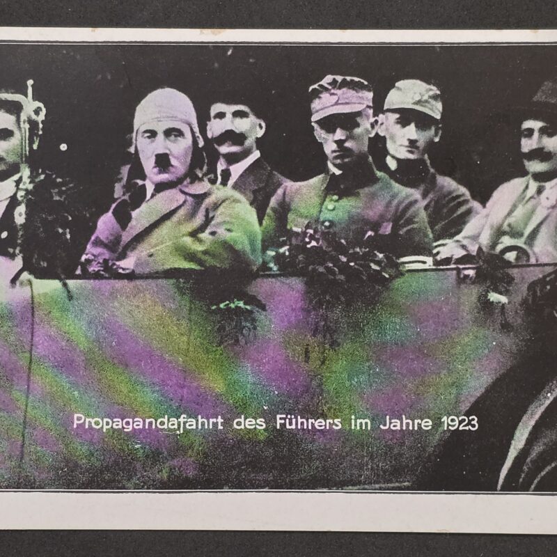 RARE Early Nazi German Adolf Hitler Third Reich 1923 Propaganda Drive Postcard NSDAP