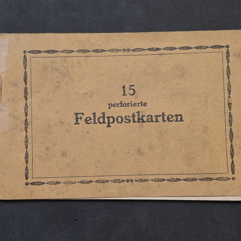20261006_150130 WWI Imperial German Soldiers Feldpostkarte Booklet Complete 15 Military Feldpost Postcards