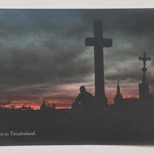 20261006_150247 WWI Imperial German Fallen Soldier Enemy Territory 1914 Military Grave Postcard