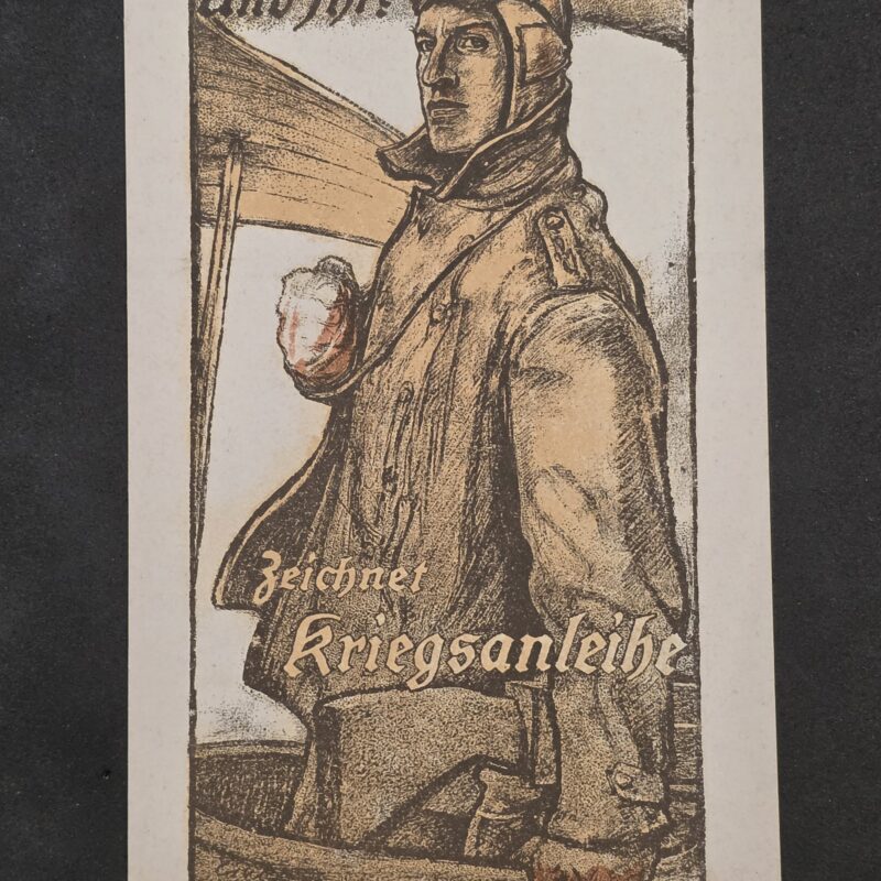 20261006_150314 WWI Imperial German Aviation Flight Propaganda Postcard Military Pilot War Bonds
