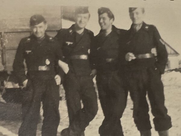 20261007_154457 PANZER TANK DIVISION SOLDIERS w BADGES MEDALS WW2 German Military Wartime Photo