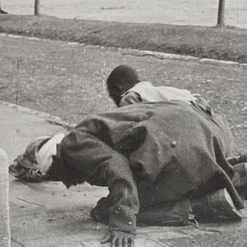 MUSLIMS PRAY AT PRAYER ALLAH - WW2 German Military Wartime Photo