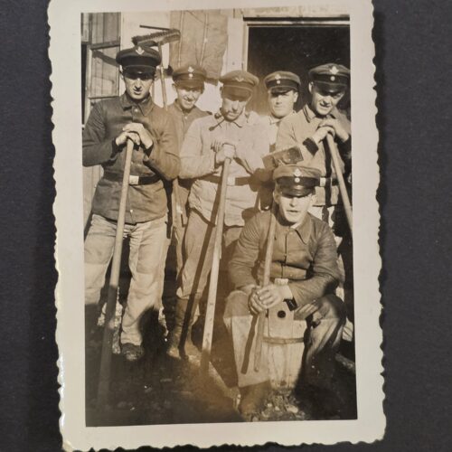 WWII WW2 German Early RAD Reichsarbietsdienst Soldiers Labor Division Photo