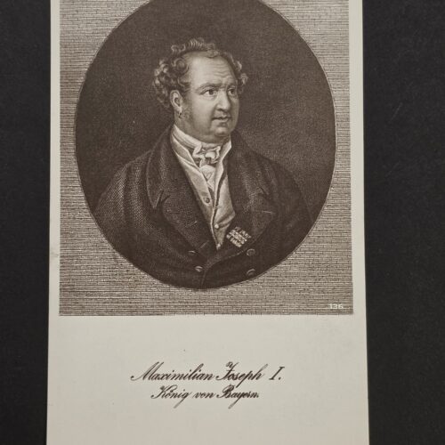 Imperial German Postcard King Maximilian Joseph I Bavaria Royalty Portrait