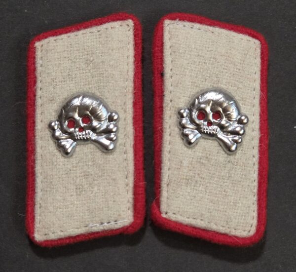 20261008_201612 Luftwaffe Hermann Goring Goering Panzer Tank Armored Division WW2 German Collar tabs w Totenkopf Skulls