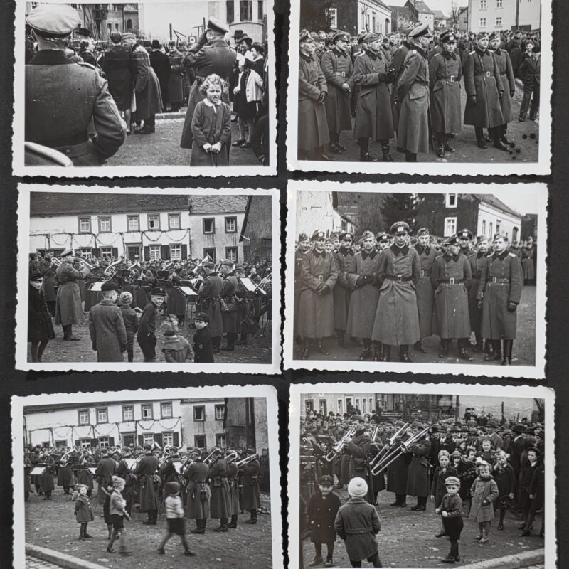20261010_125659 WWII German Wehrmacht Military Music Band Concert Young Hasidic Jewish Boy in crowd