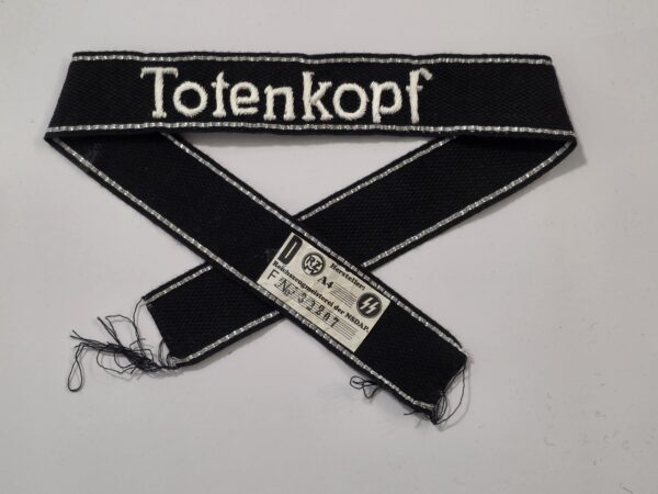 20261010_141311 WWII SS Totenkopf Cuff Title 3rd SS Panzer Division Deaths Head Unit EM/NCO – RZM Tag Style 2