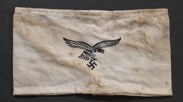 WWII Nazi German Luftwaffe Eagle Clutching Swastika Armband