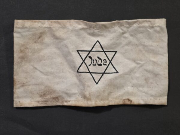 20261010_175255 WWII Nazi German Holocaust Ghetto Jude Star of David Identification Armband