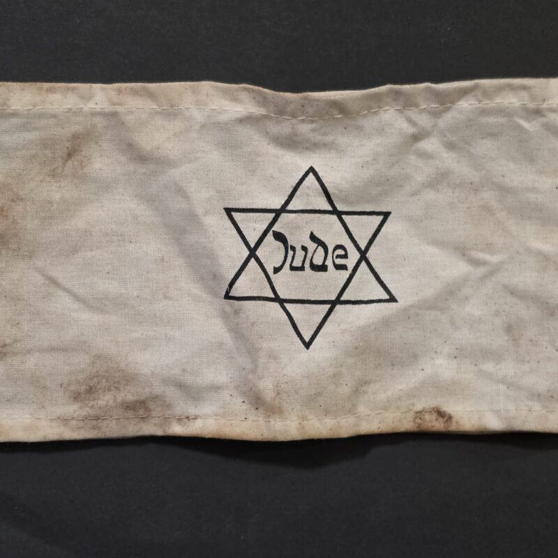20261010_175255 WWII Nazi German Holocaust Ghetto Jude Star of David Identification Armband