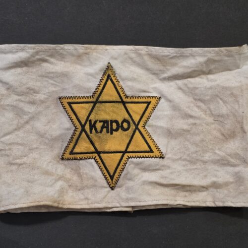 WWII Nazi German Jewish Holocaust Camp Identification Armband – “KAPO”