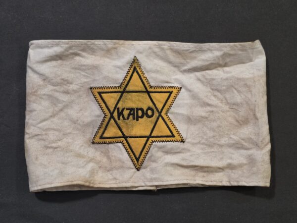 WWII Nazi German Jewish Holocaust Camp Identification Armband – “KAPO”