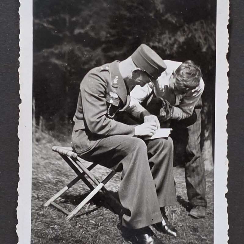 20261011_144357 1939 WWII Nazi German SA Stormtrooper Photo – Kepi Collar Tabs Young HJ Hitler Youth Boy