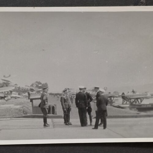20261011_144804 WWII German Luftwaffe High Ranking Officers General?? Seaplanes Aircraft Military Photo