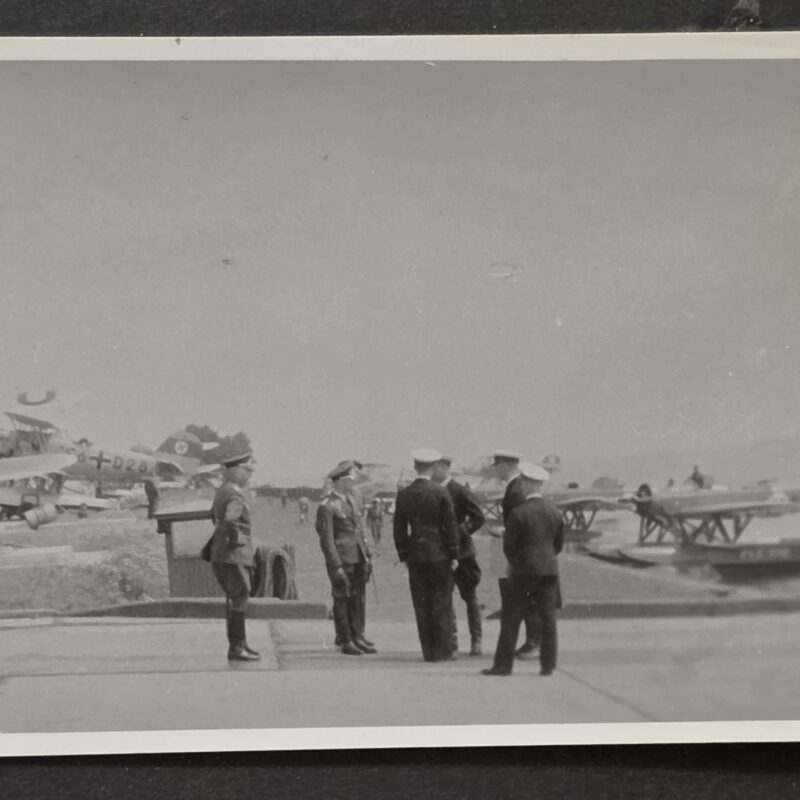 20261011_144804 WWII German Luftwaffe High Ranking Officers General?? Seaplanes Aircraft Military Photo