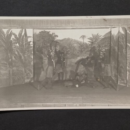 20261011_145744 Rare Original WWII Hitler Jugend HJ German Colonial Theater Blackface Performance Real Photo Postcard