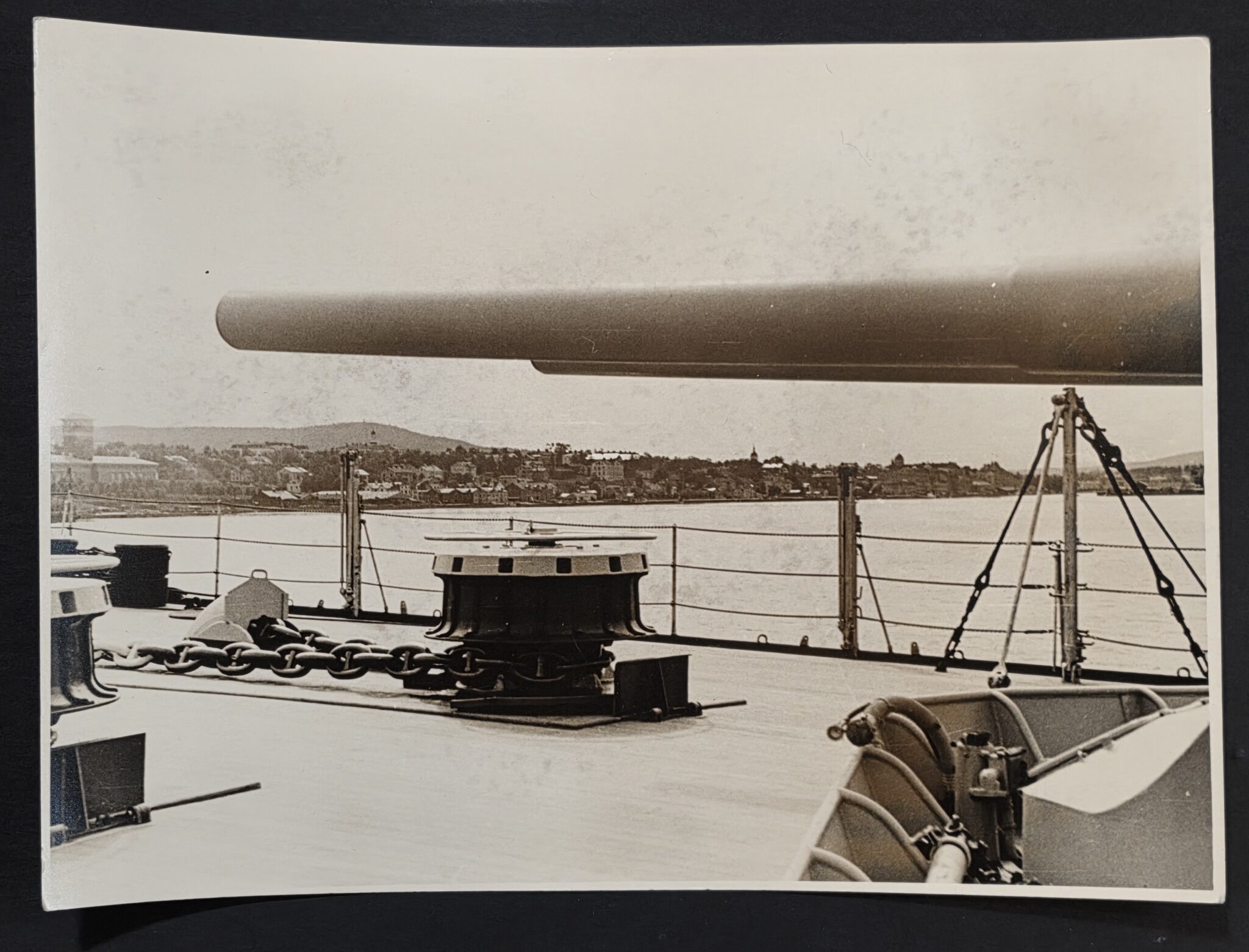 Ww2 Navy Rates HUGE WW2 German Kriegsmarine Navy Battleship deck Wartime Photo ...