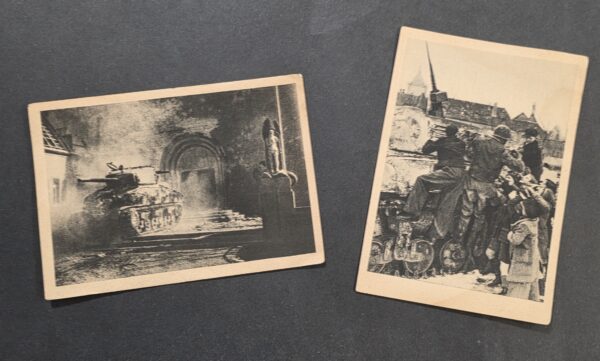 Final Days of WW2 WWII Germany French Army Tank Postcards 1945 Sherman ...