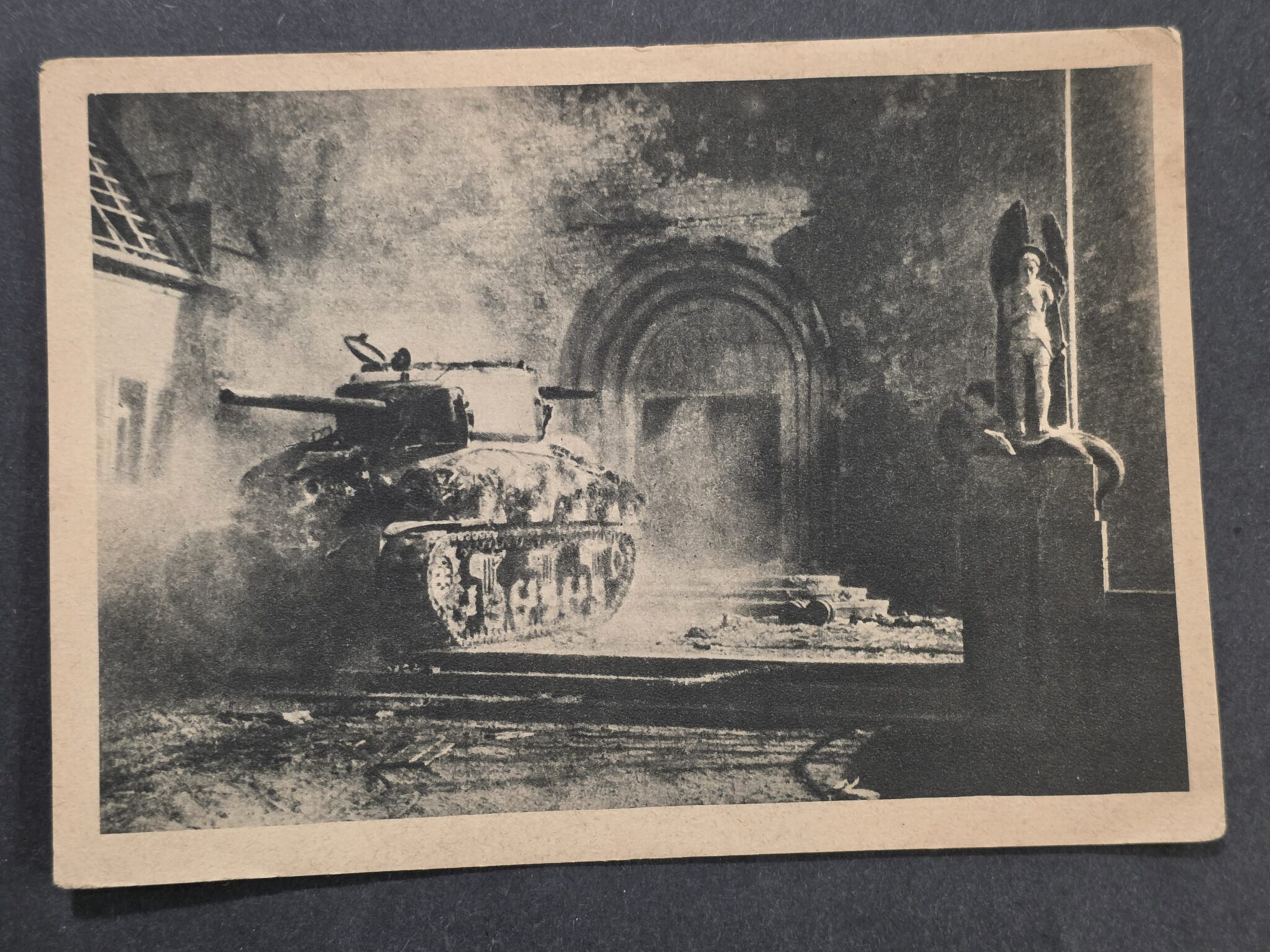 Final Days of WW2 WWII Germany French Army Tank Postcards 1945 Sherman ...