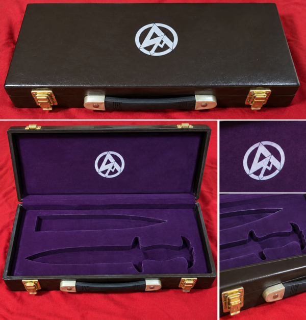 WW2 WWII Nazi German Third Reich SA Dagger Knife brown presentation Box Case